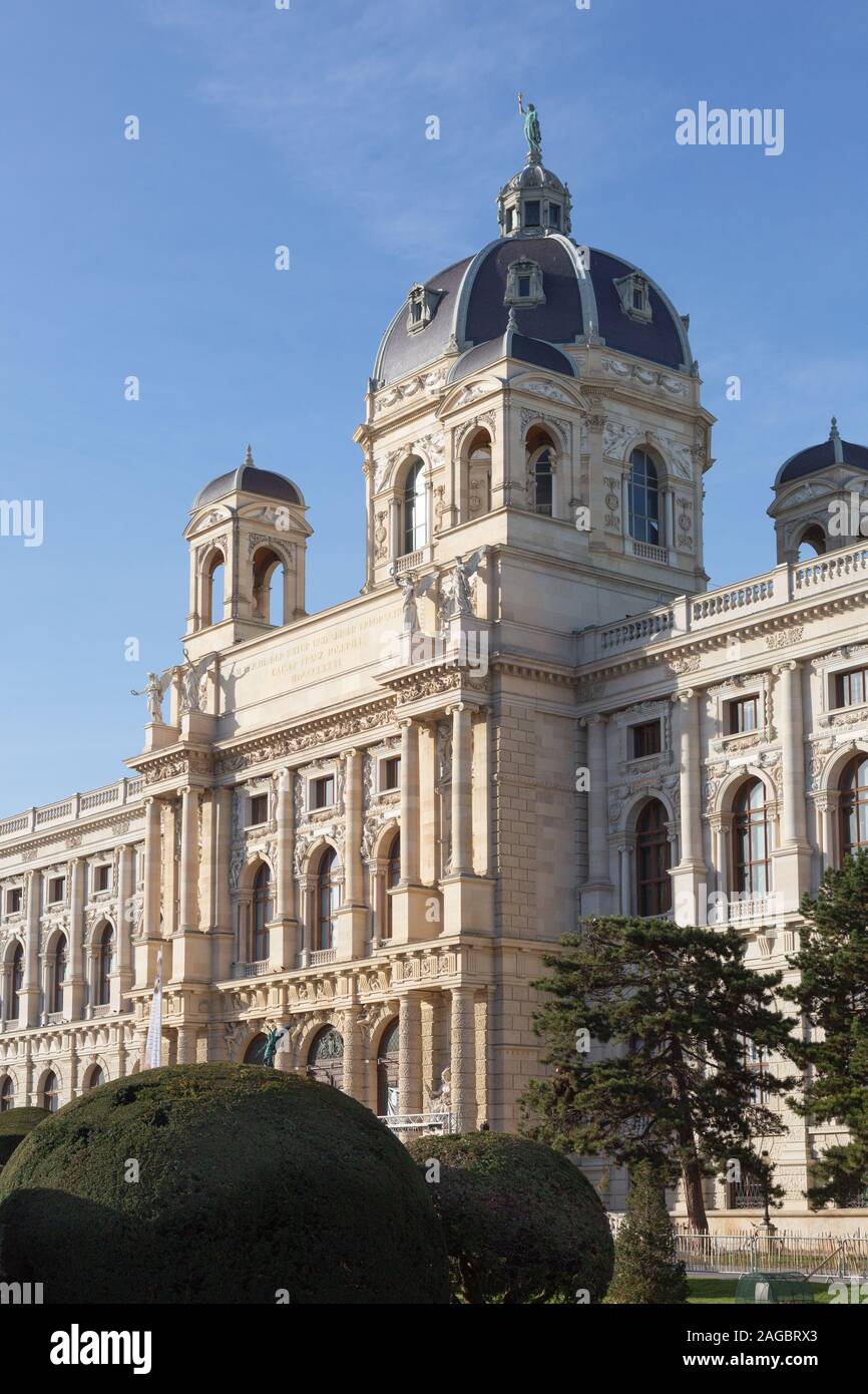 Le Musée d'histoire naturelle de Vienne, Maria Theresien Platz, Vienne Autriche Europe Banque D'Images