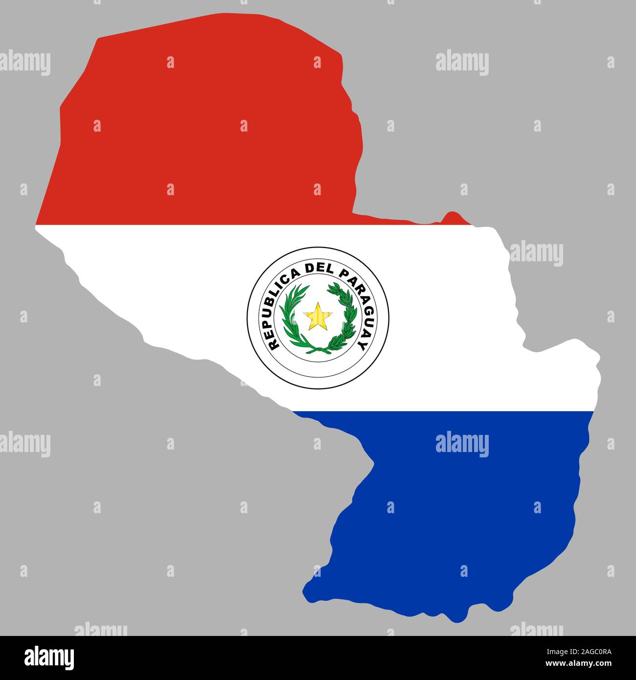 Paraguay drapeau de la carte Illustration du vecteur EPS 10 Illustration de Vecteur