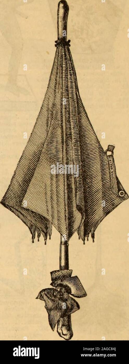 Illustrated catalogue de mode : été, 1890. Des parasols (non illustré).  4283. Une nouveauté dans cette mer parasols-fils est un fait d'compris  net,avec garnitures en soie, dans les couleurs : blanc