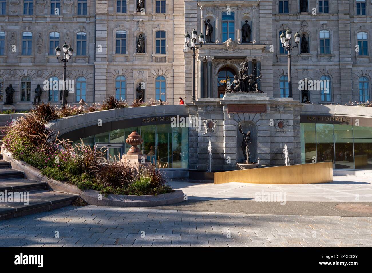 La ville de Québec, Canada - 5 octobre 2019 : Entrée de l'Assemblée nationale du Québec Banque D'Images