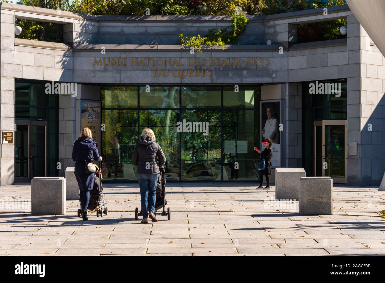 La ville de Québec, CA - 5 octobre 2019 : Façade du Fine Arts Museum (Musée National des Beaux-Arts) Banque D'Images