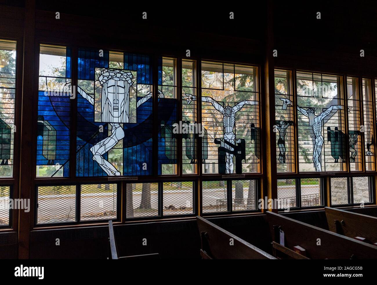 Détails de l'intérieur de la cathédrale de SaintBoniface à Winnipeg
