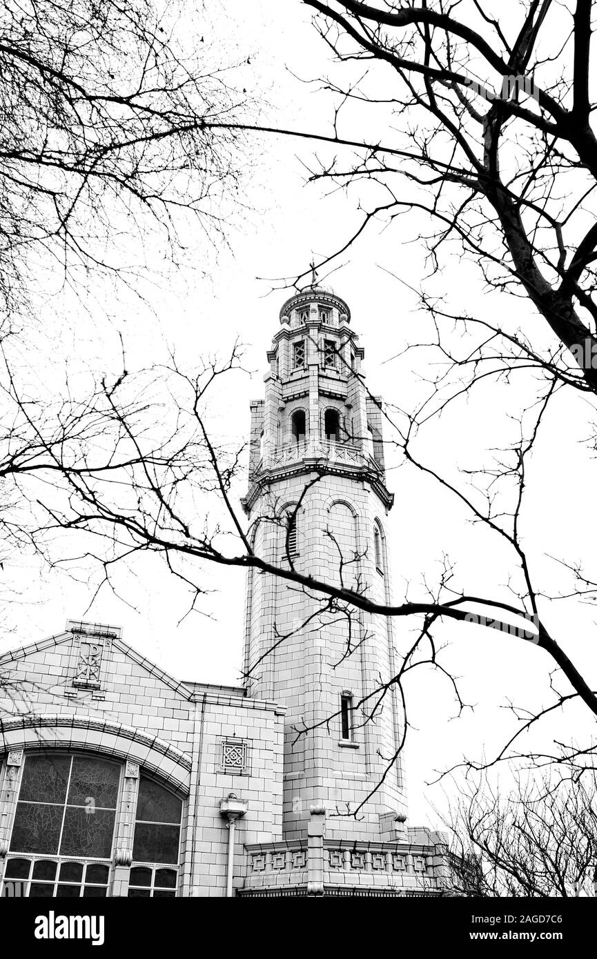L'église blanche,Ansdell,Lytham St Annes Banque D'Images