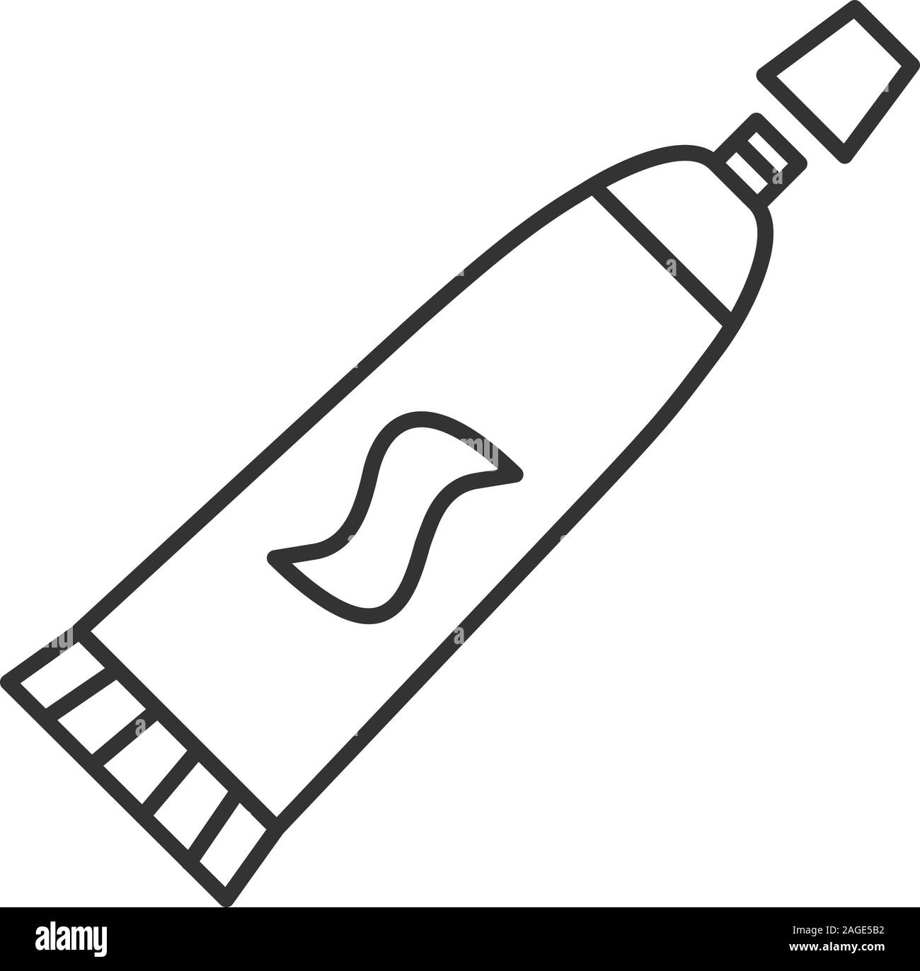 Icône linéaire dentifrice. Le dentifrice. Fine ligne illustration. Symbole de contour. Dessin vectoriel aperçu isolés Illustration de Vecteur