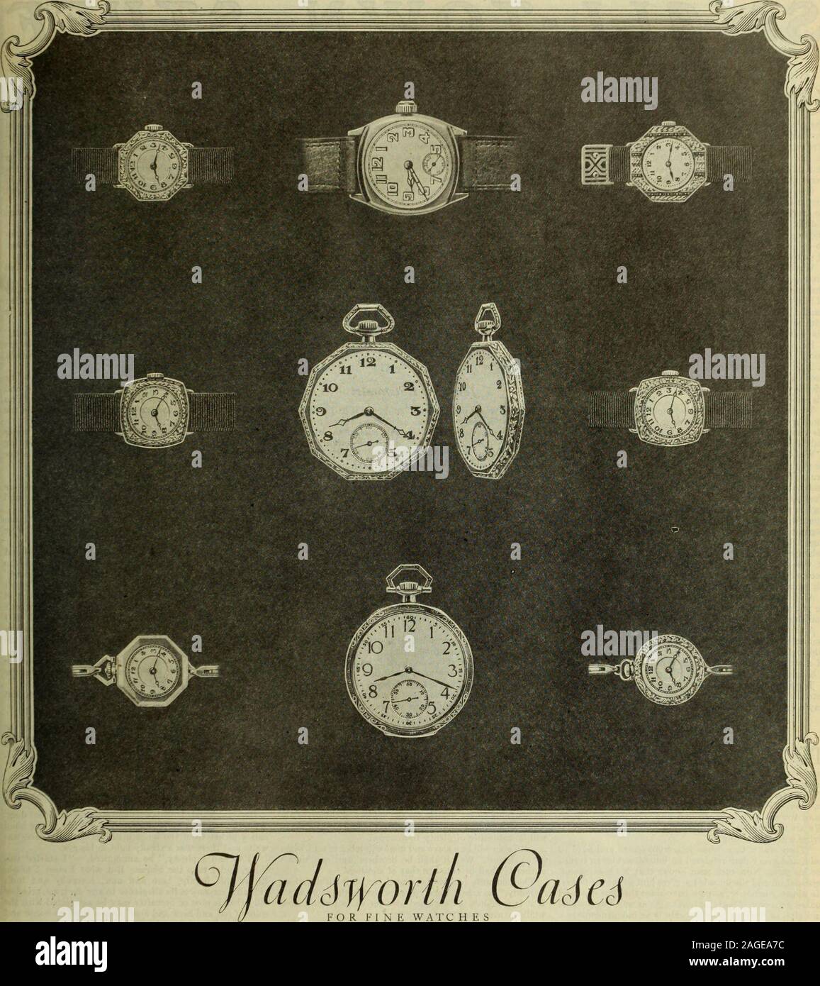 . Le Saturday Evening Post. •J Le Saturday Evening Post 91. Le plus éloquent de robustesse qui s'exprime à l'art, et d'une compétence qui V %*PT|./1e fois °^^e vrai e construit avec exactitude, ces £ft--*tk gance ; pour la femme qui illustrent bien le cas w ^ trouverait la grâce et le caractère de Wadsworth •^^heauty ffly v ligne de elle le désire de l'artisanat. Pour l'homme *^^ kWhT j1 une montre - Wadsworth qui cherche, dans sa montre, que "w, ?Tu&gt ;". a causé de ces cas. Les bijoutiers qui sont à l'affiche ces et d'autres cas, JVadsworth IVatchet pour amende. Le Wadsworth WATCH CO. DE CAS, CI Banque D'Images