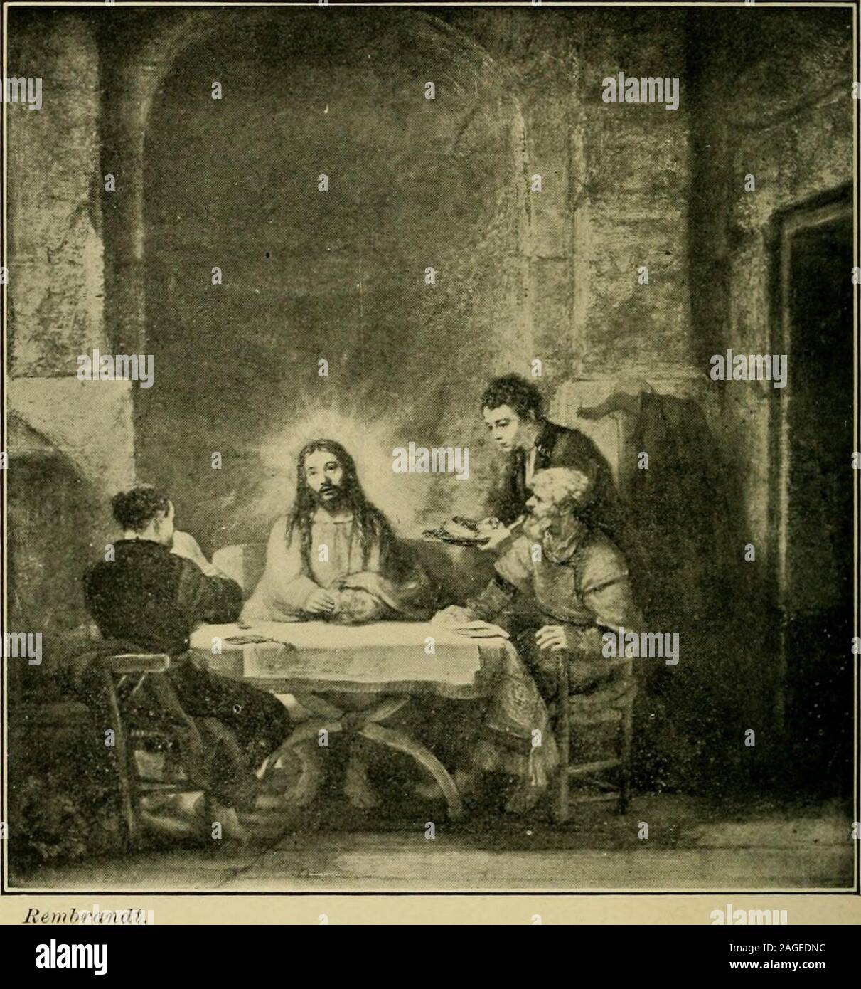 . Des croquis de grands peintres pour les jeunes. meto leur donner le confort. Tous les sens mystérieux des aweand crainte qui rempli le cœur des disciples comme theyrecognized leur maître, qu'ils savaient qu'beenplaced dans le tombeau, est exprimée dans les visages des thesemen. On regarde avec foi et d'adoration comme Lavis est révélé à lui ; l'autre regarde avec ques-tionnement yeux ; et le serviteur n'est émerveillé tosee tels l'émotion sur les visages de ceux qu'il n'est serv-ing. La figure du Christ est entouré d'un mysteriousradiance, ce qui contribue à le rendre très impressionnant,et il me semble que les t Banque D'Images