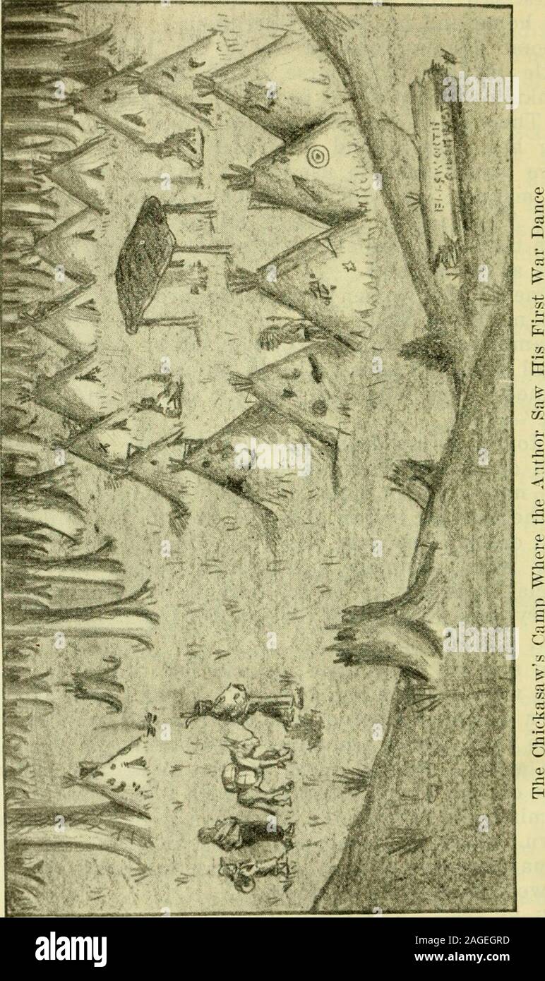 . La vie et la pratique de la nature et des Indiens modernes ; les premiers jours de l'Oklahoma, certaines expériences palpitantes. e en vue. Il faut dire à l'creditof l'Indien sauvage qu'il toobey formés ses enfants arrêtés. Une seule règle est que les enfants ne devraient pas ap-poire lors de l'entreprise a été autour, à moins qu'ils avaient aspecial invitation à le faire. Les parents d'aujourd'hui peuvent s'learna très bonne leçon de l'Indien païen de cinquante yearsago. En peu de temps après avoir quitté le tipi, une femme est sortie de la DIAN et construit un petit feu. Bientôt, une autre femme-apparu, et un autre et un autre, untilthere ont été près d'un hu Banque D'Images