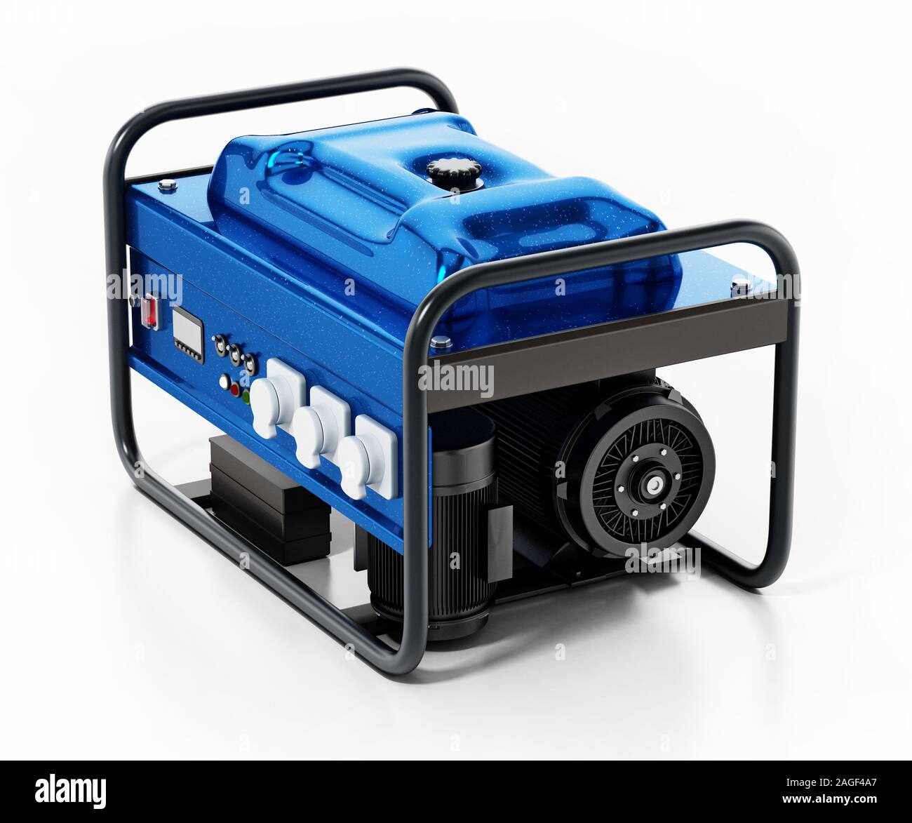 Generator isolé sur fond blanc. 3D illustration. Banque D'Images