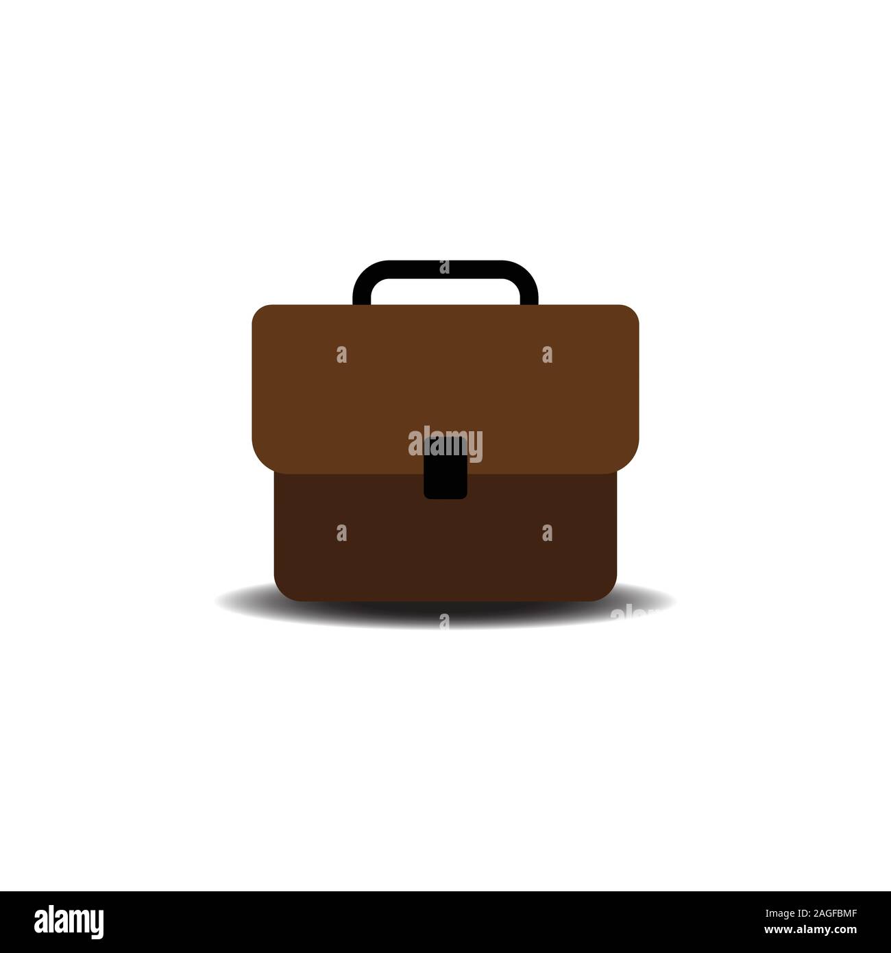 Sac d'affaires dans l'icône de style plat. vector illustration isolé 10 eps Illustration de Vecteur