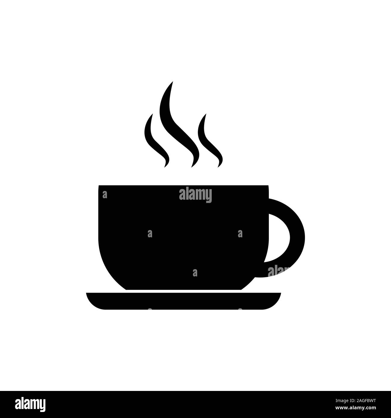 Vecteur simple icône café isolé sur fond blanc. eps 10 Illustration de Vecteur