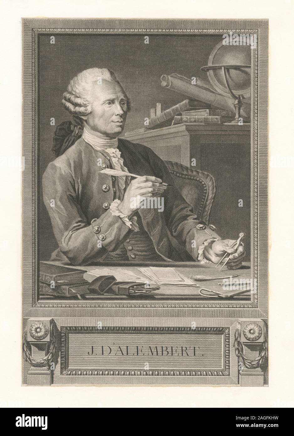 EM3663 ; J. D'Alembert. Banque D'Images