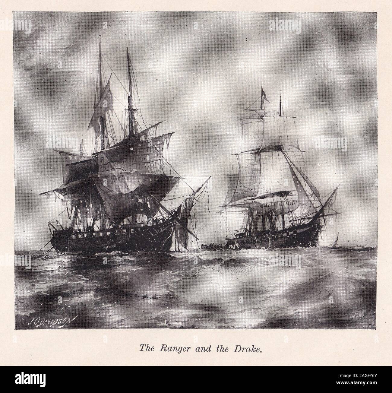 Le Ranger et le Drake Banque D'Images