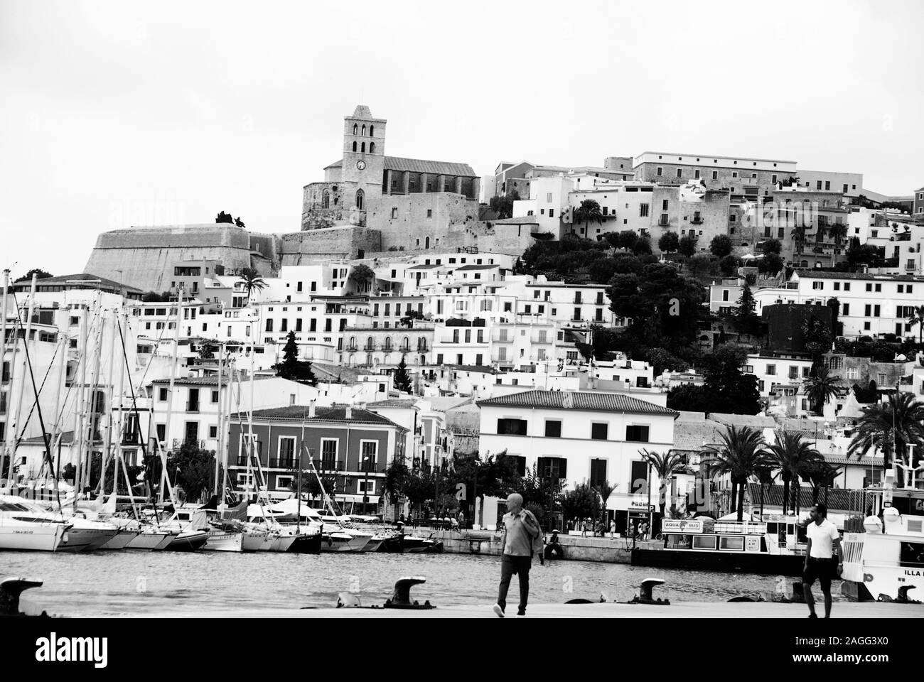 Citadelle et vieille ville Ibiza Banque D'Images