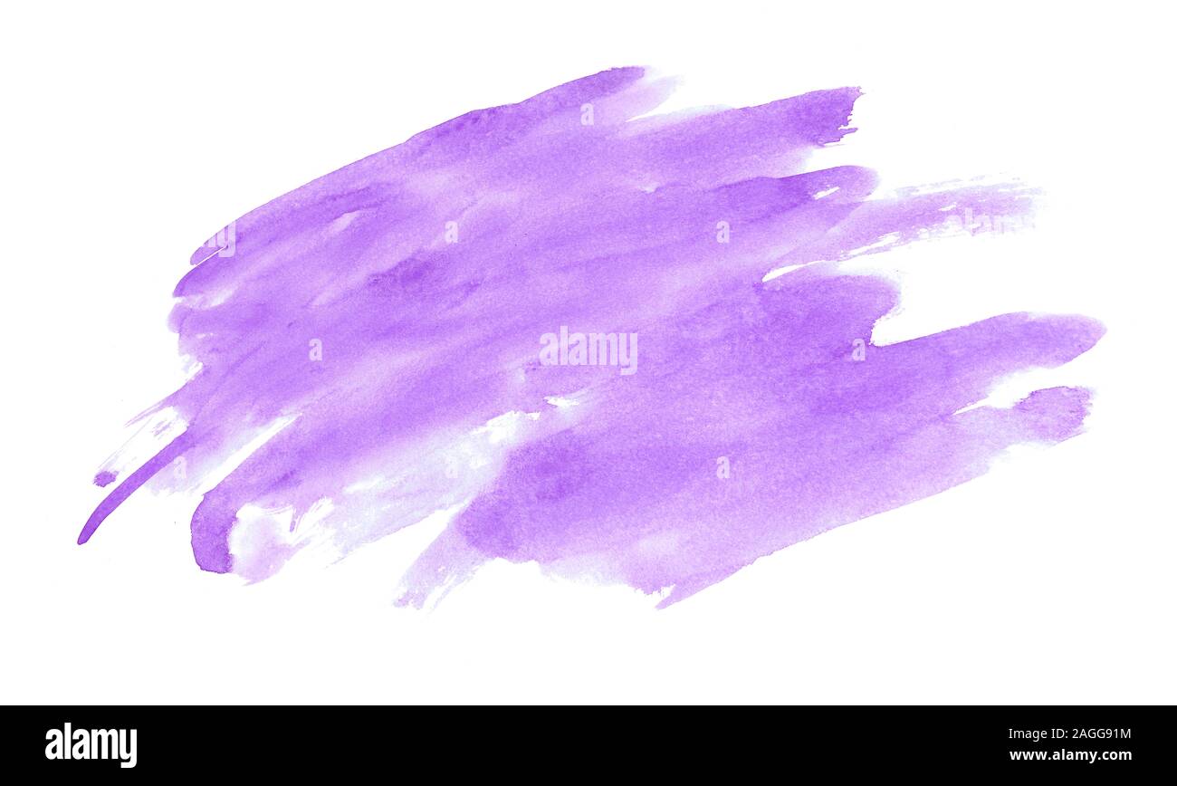 Texture Violet aquarelle abstraite comme arrière-plan. Tache lumineuse aquarelle. Les projections de liquide de la peinture aquarelle. Banque D'Images