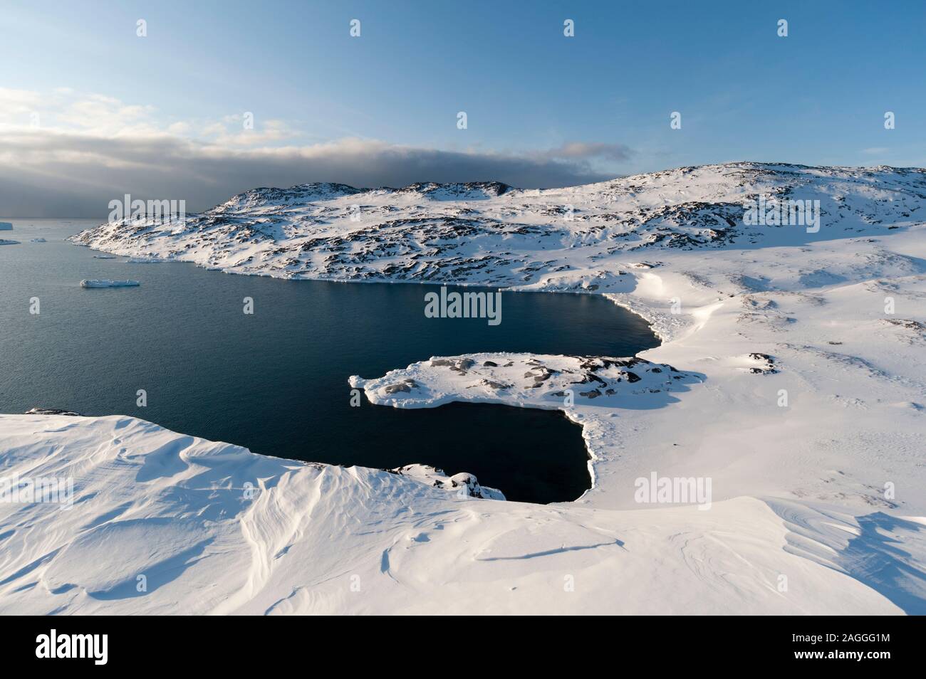Voir d'Ilulissat, Groenland Banque D'Images