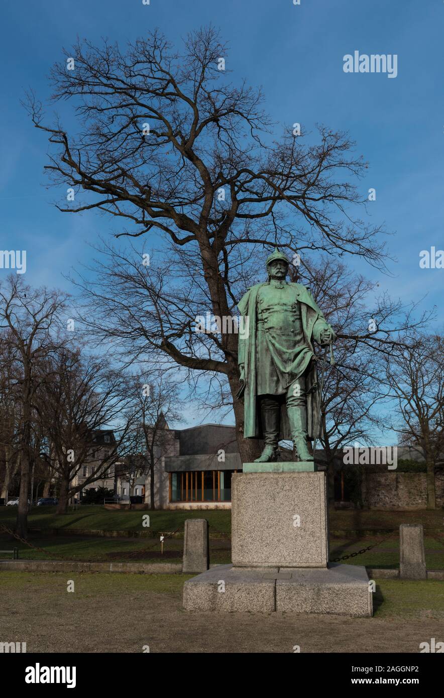 Monument à Otto von Bismarck en frankfurt hoechst allemagne Banque D'Images