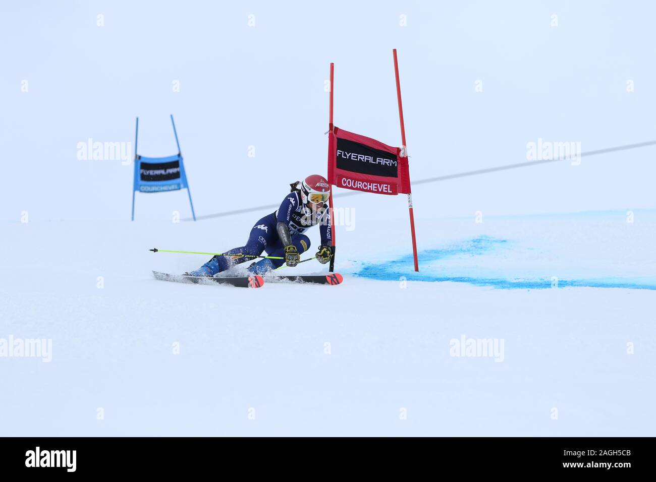 17 Dec 2019 Courchevel France Audi Coupe du Monde FIS de slalom géant Femmes 2019-2020 Banque D'Images