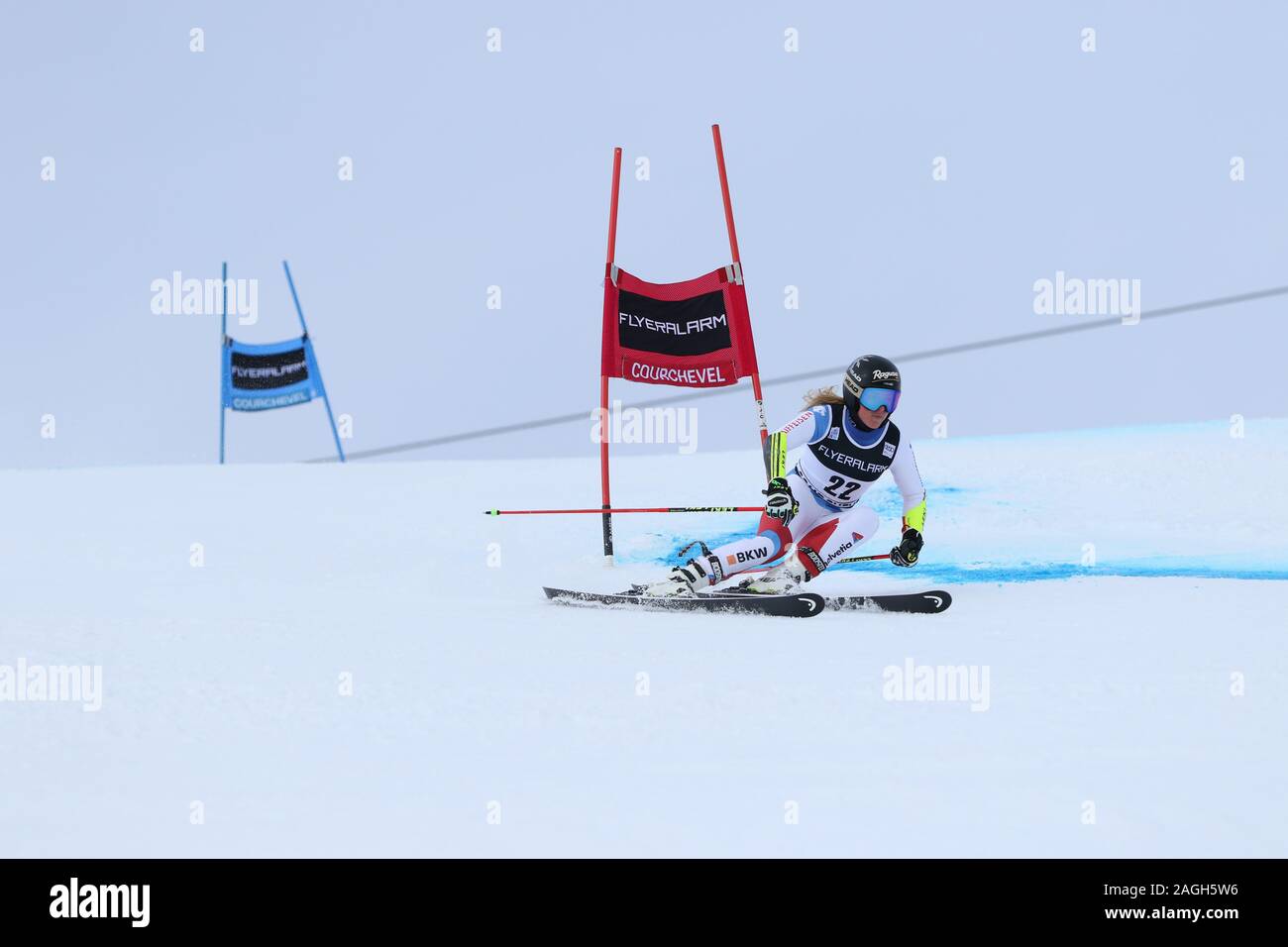 17 Dec 2019 Courchevel France Audi Coupe du Monde FIS de slalom géant Femmes 2019-2020 Banque D'Images