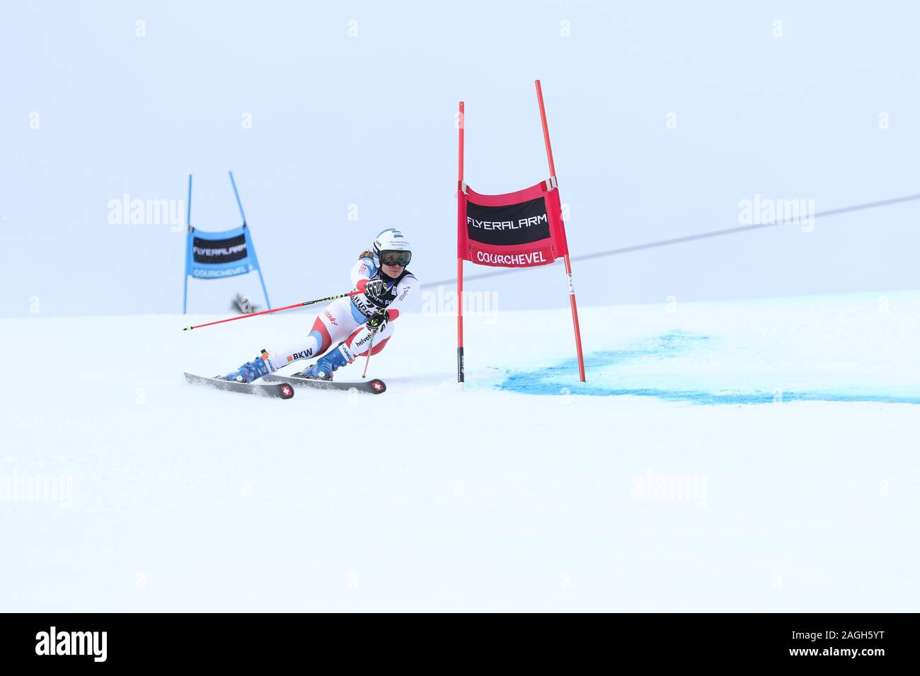 17 Dec 2019 Courchevel France Audi Coupe du Monde FIS de slalom géant Femmes 2019-2020 Banque D'Images