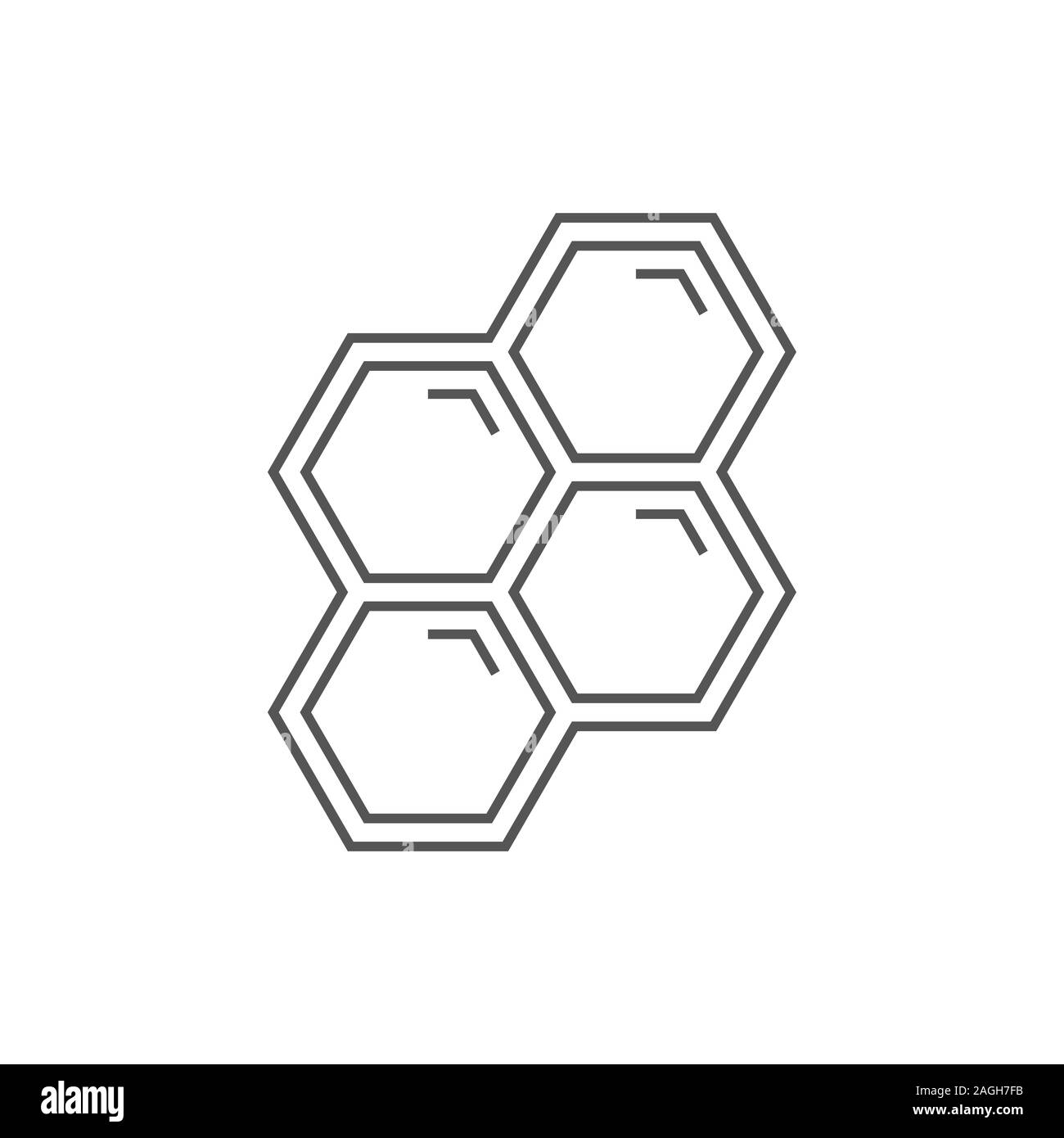 L'icône de la ligne du vecteur d'abeilles sur fond blanc. Symbole de l'icône d'abeilles concept mobile. Et les applications web design. EPS 10 Illustration de Vecteur