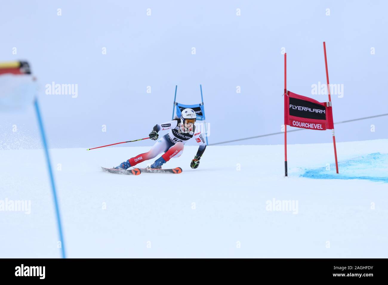 17 Dec 2019 Courchevel France Audi Coupe du Monde FIS de slalom géant Femmes 2019-2020 Banque D'Images