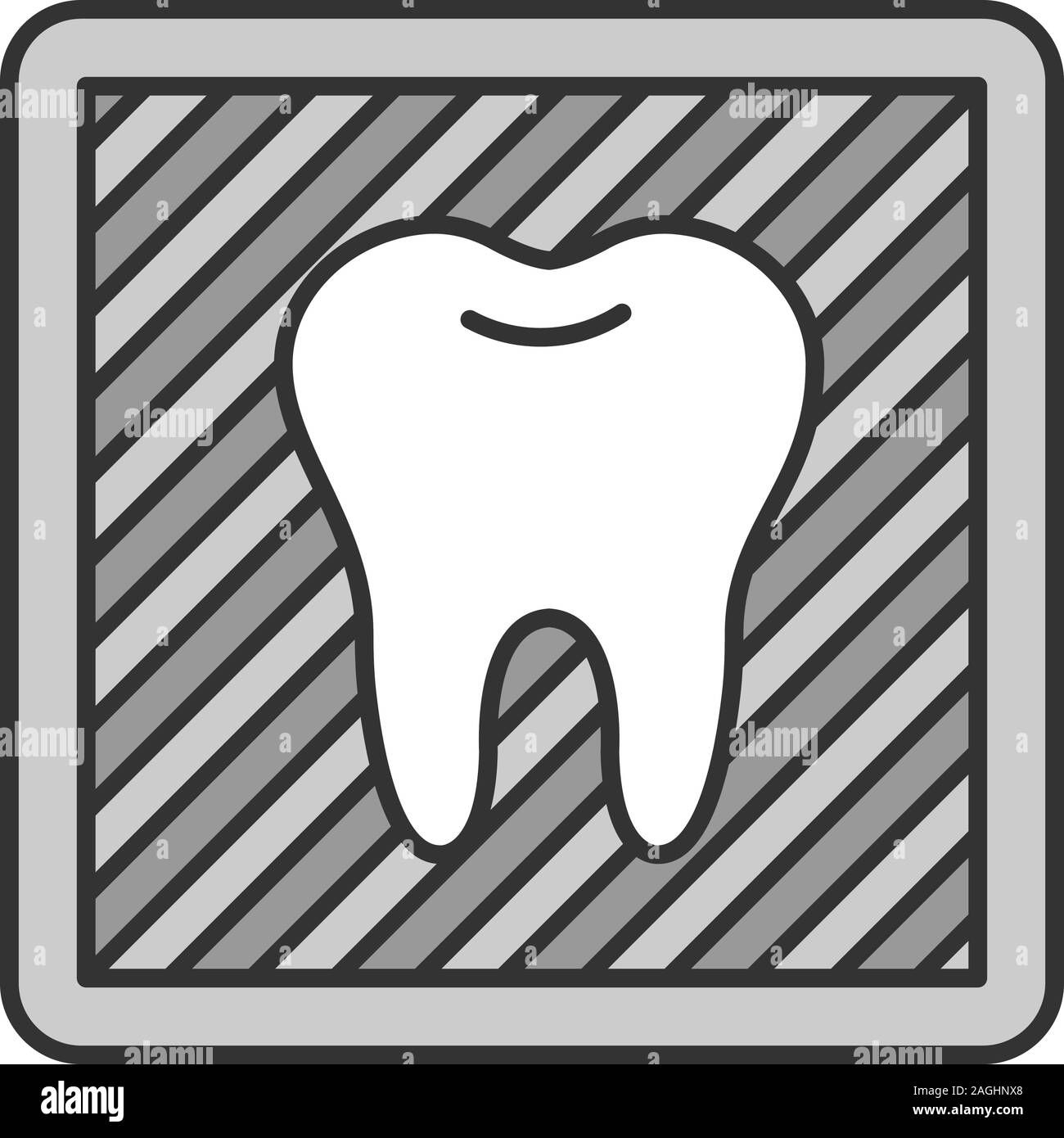 Dental X-ray l'icône de couleur. L'image radiographique avec dent. La radiographie dentaire. Vector illustration isolé Illustration de Vecteur Dental X-ray l'icône de couleur. L'image radiographique avec dent. La radiographie dentaire. Vector illustration isolé Illustration de Vecteur