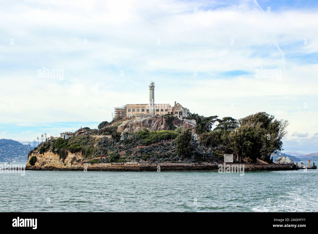 Île-prison d'Alcatraz dans la baie de San Francisco, États-Unis d'Amérique Banque D'Images