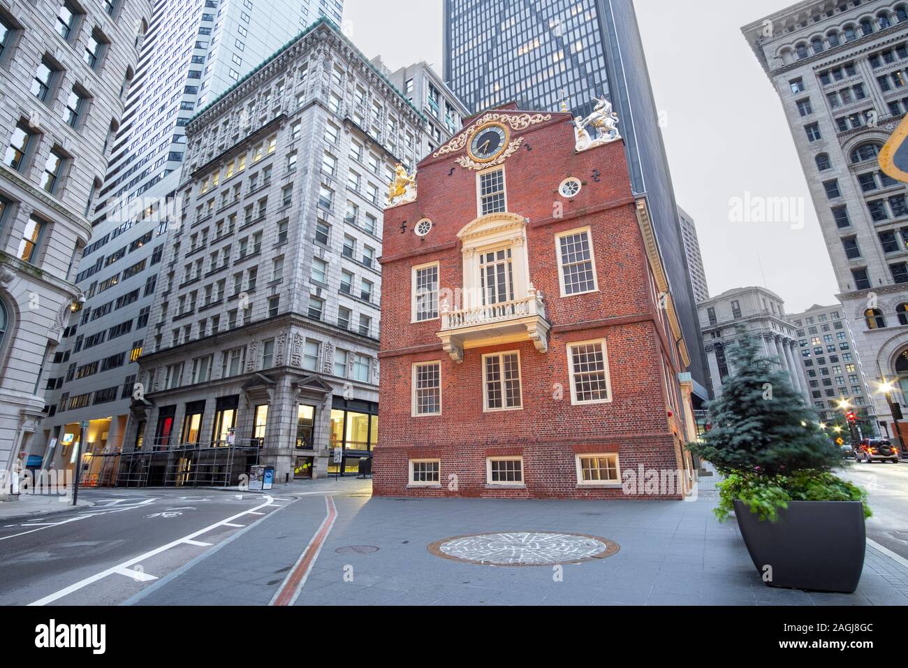 L'Old State House, Boston, MA, USA Banque D'Images