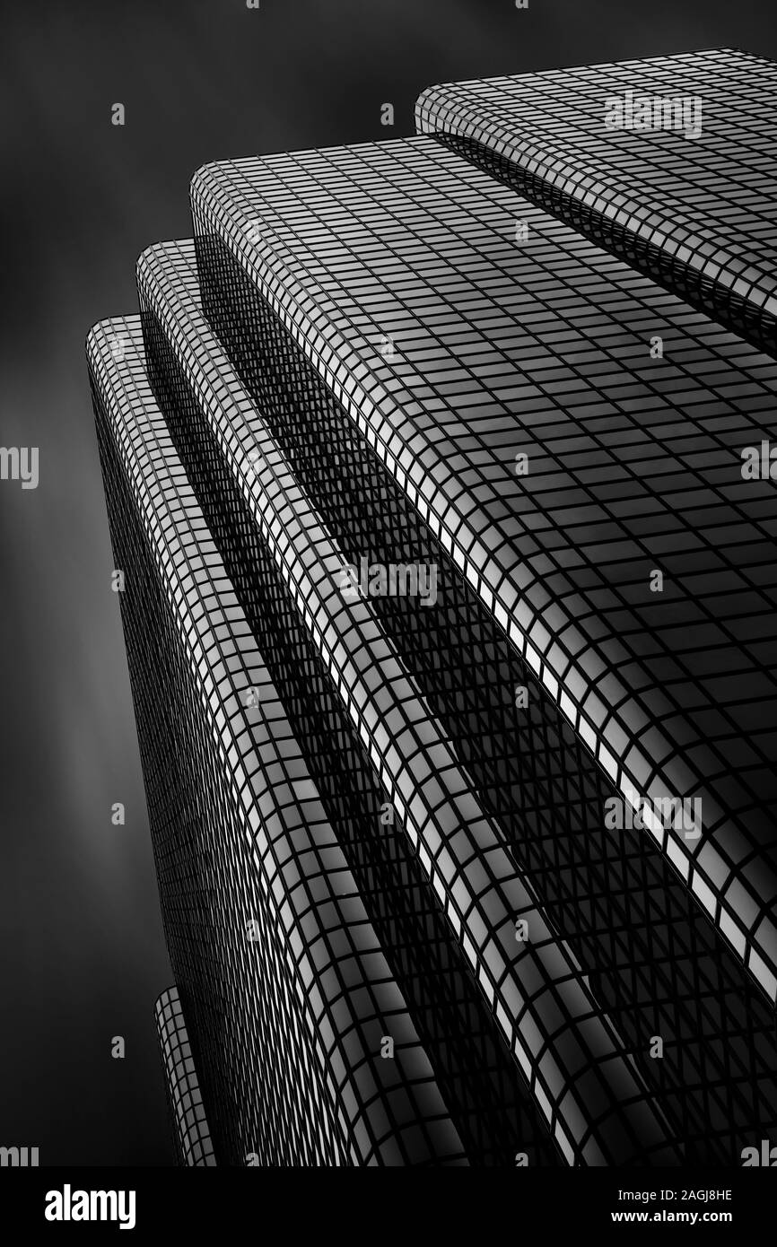 Lieu d'échange, gratte-ciel de Boston Banque D'Images