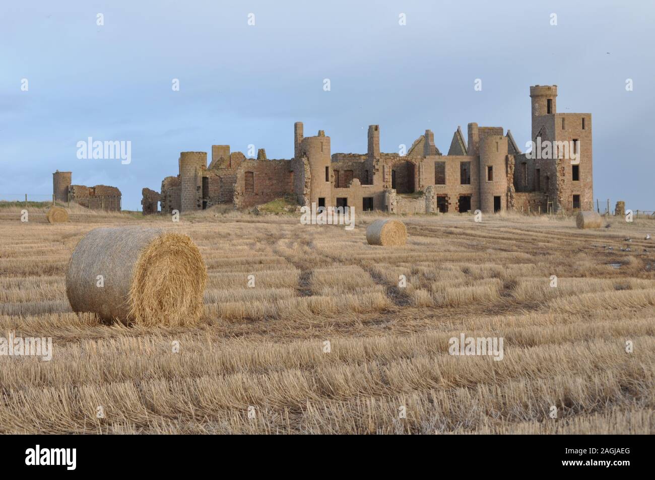 Nouveau Slains Castle, Bay Cruden, Aberdeenshire Banque D'Images