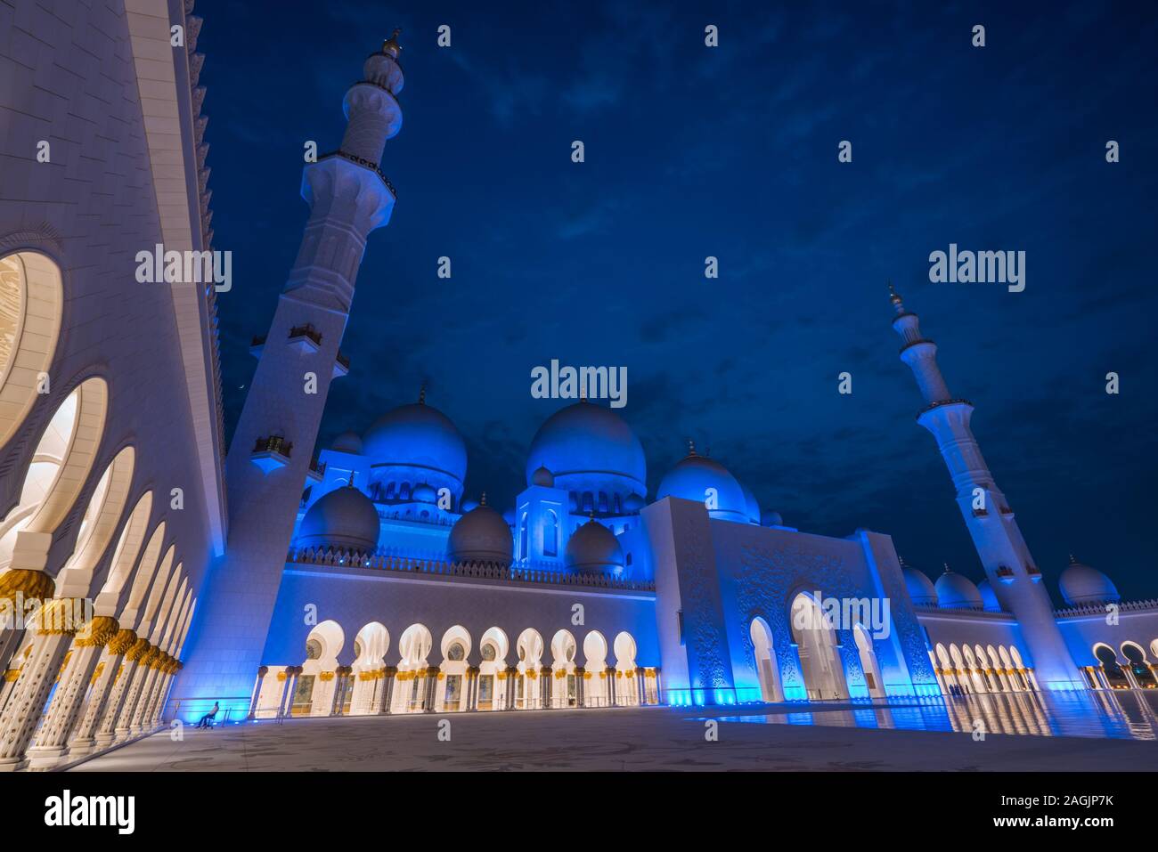 La Grande Mosquée Sheikh Zayed Banque D'Images