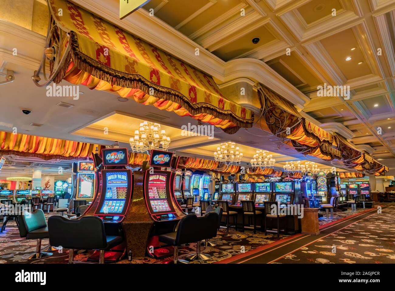 Las Vegas, DEC 25 : Intérieur de la Bellagio Conservatory & Botanical Gardens le Déc 25, 2017 à Las Vegas, Nevada Banque D'Images