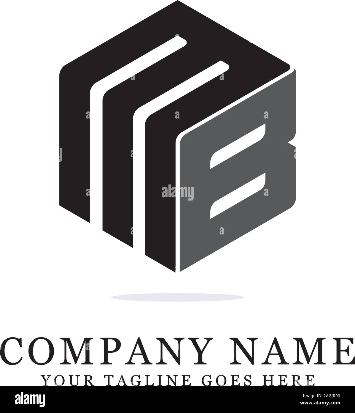 Logo monogramme Jb inspirations, modèle logo lettres,propre et creative designs Illustration de Vecteur