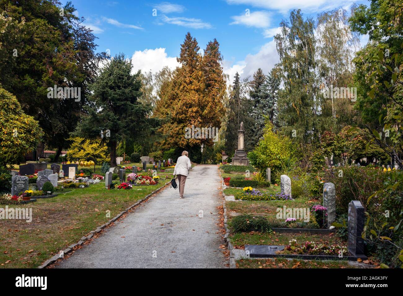 Emetery sur le Protschenberg à Bautzen Banque D'Images