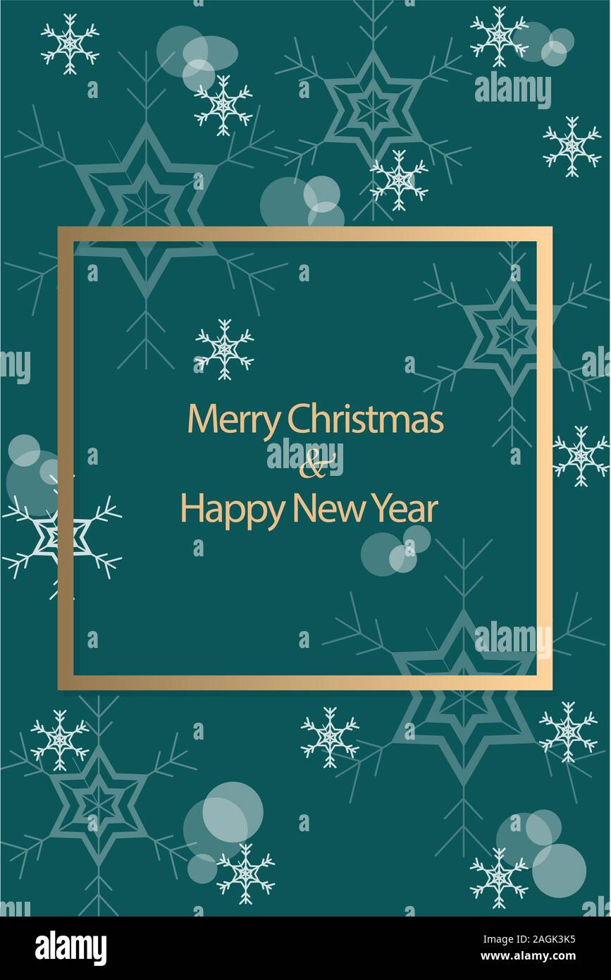 Joyeux Noël et Bonne Année Card vector Illustration de Vecteur