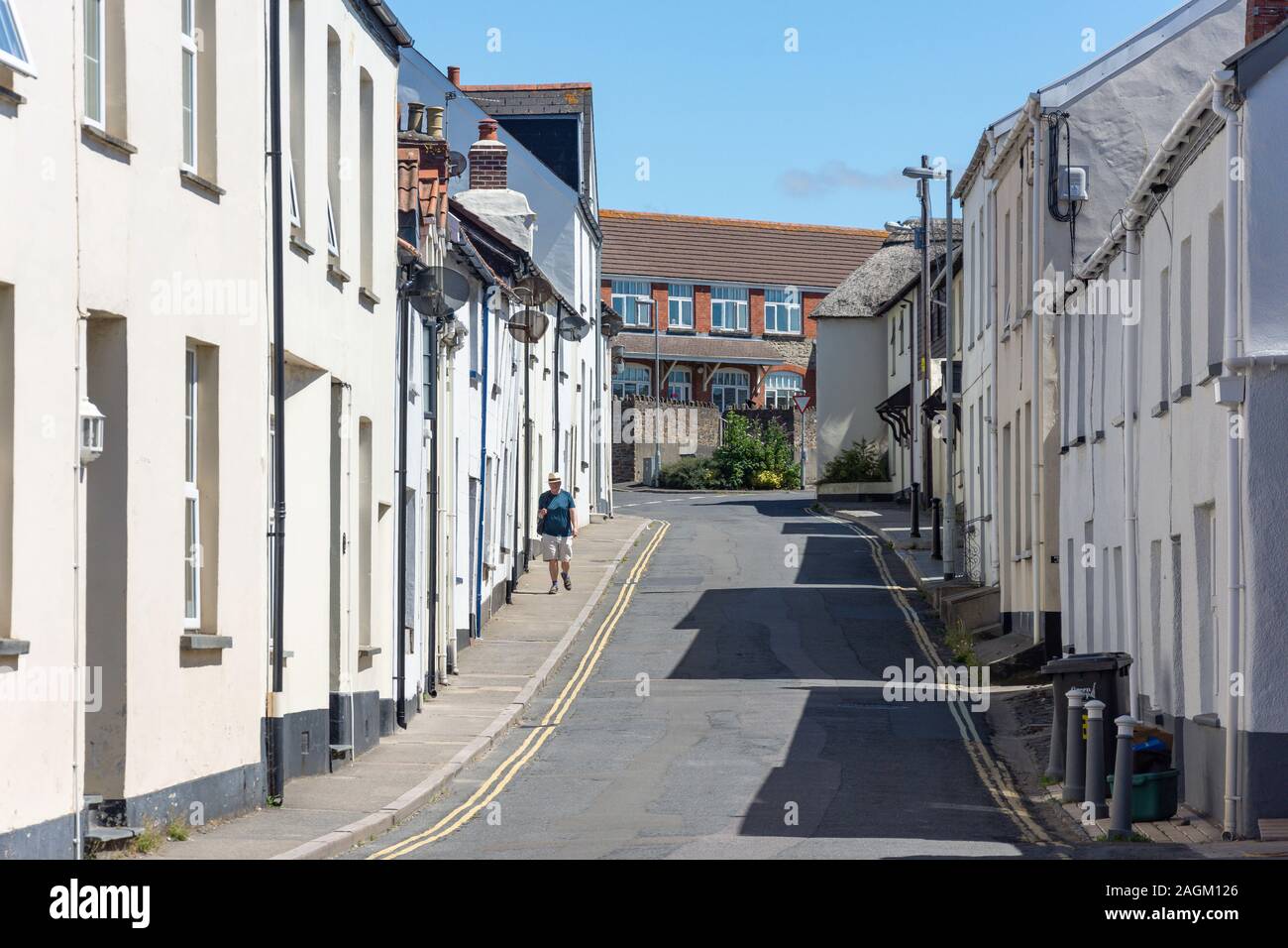 Maisons mitoyennes, Heanton Street, Ilfracombe, Devon, Angleterre, Royaume-Uni Banque D'Images