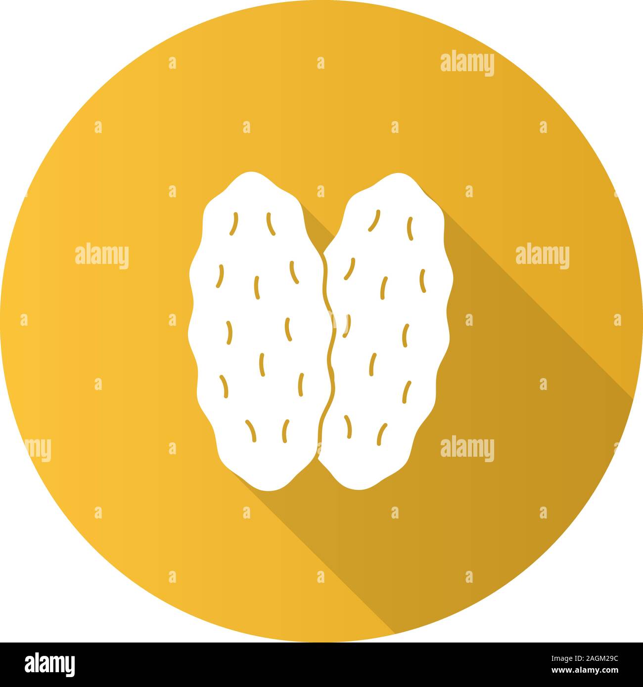 Thymus modèle plat, ombre portée de l'icône de glyphe. Organes hématopoïétiques primaires. Silhouette Vector illustration Illustration de Vecteur