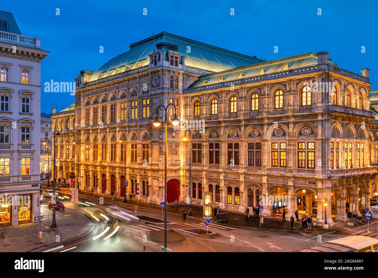 Wiener Staatsoper ou l'Opéra de Vienne, Vienne, Autriche Banque D'Images