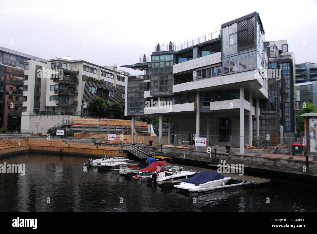 La Norvège, Oslo,quai Aker Brygge part 02 Banque D'Images