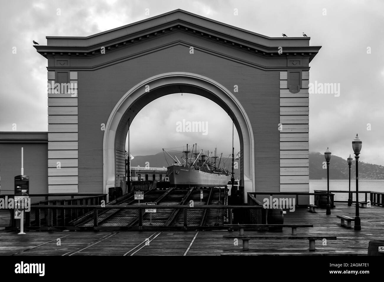 Pier 34, quais, San Francisco, Californie, USA. Banque D'Images