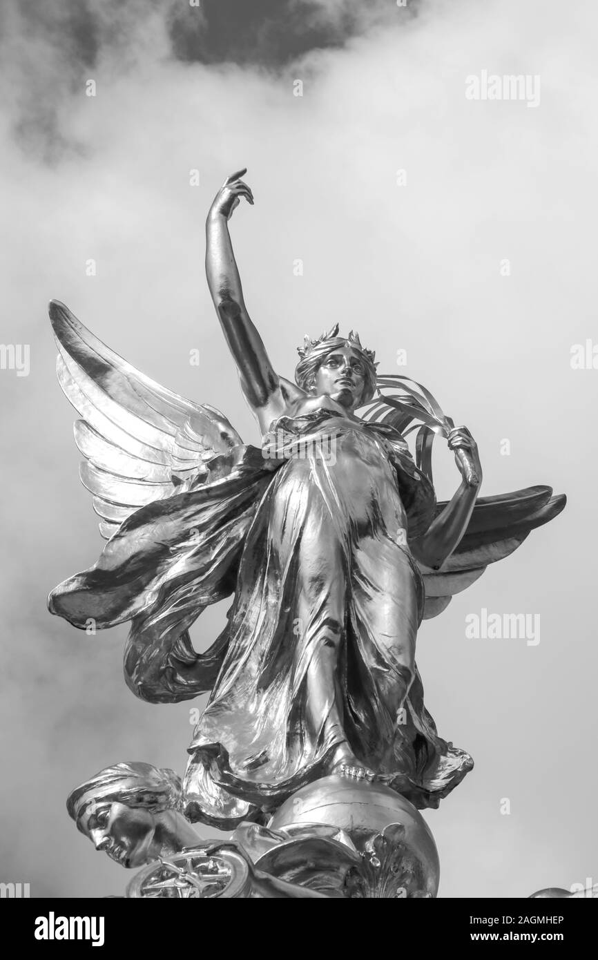 20 août 2019 - Buckingham Palace, Londres, Royaume-Uni. L'une des caractéristiques qui se trouve à l'extérieur du Palace gates pour les touristes de voir de près et Banque D'Images