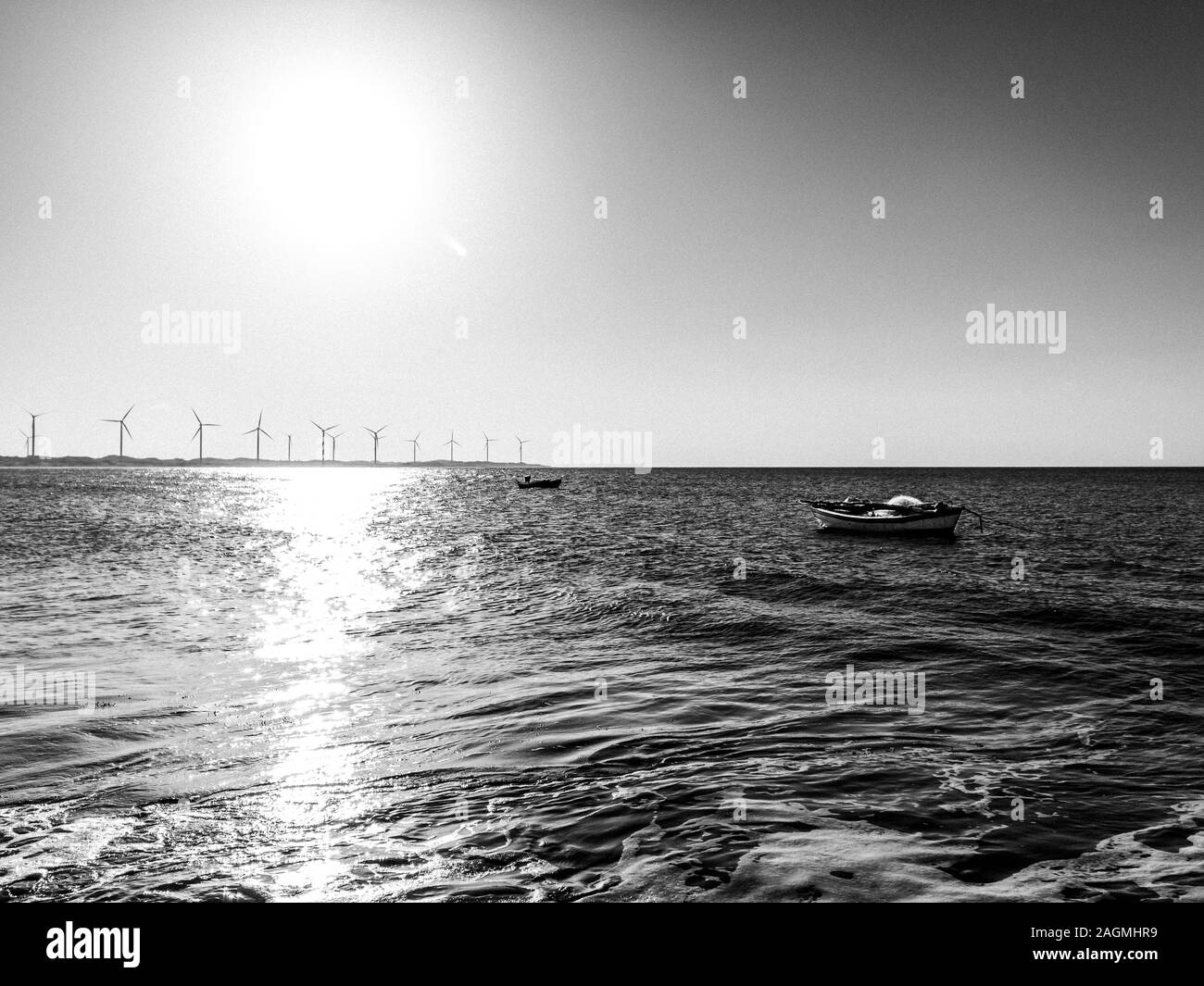 Scènes de coucher de soleil dans le village d'Icarai de Amontada Dans l'État de Ceará, dans le nord-est du Brésil Banque D'Images
