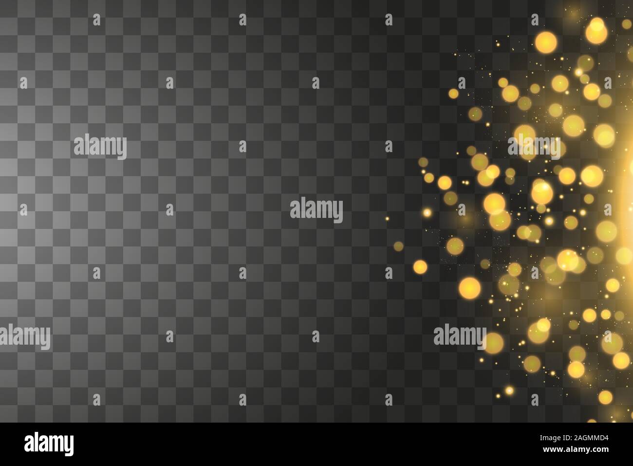 Texture background abstract black et golden Glitter et élégante pour Noël. Les particules de poussière magique mousseux. Concept magique. Abstract background Illustration de Vecteur
