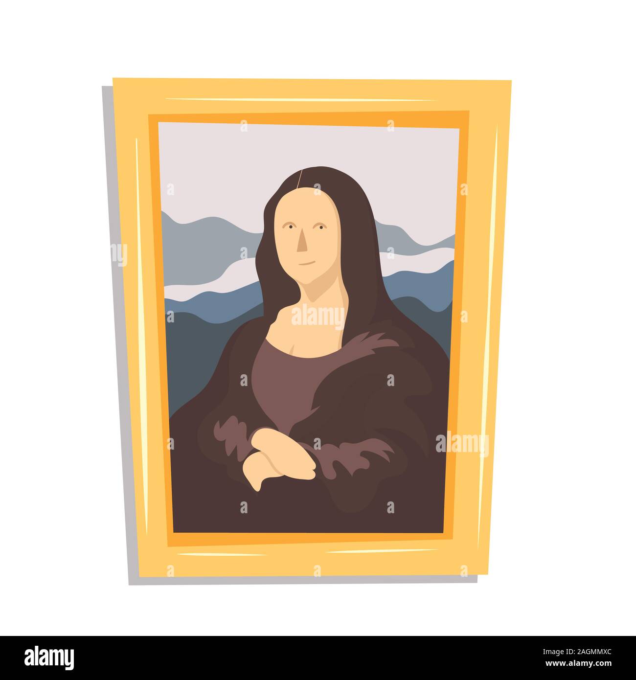 Mona Lisa photo Illustration de Vecteur