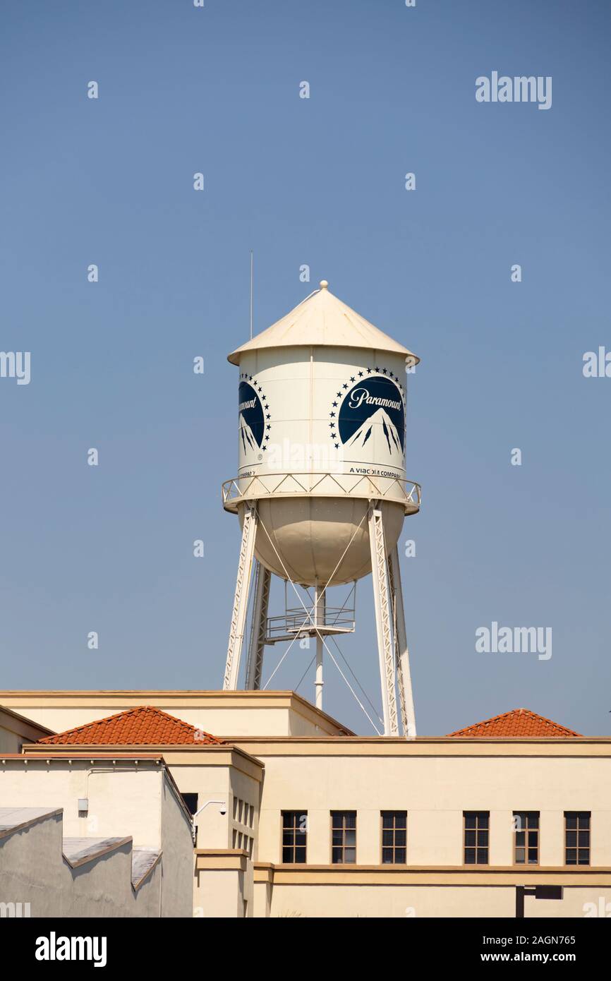 Les studios Paramount Water Tower, Hollywood, Los Angeles, Californie, USA Banque D'Images