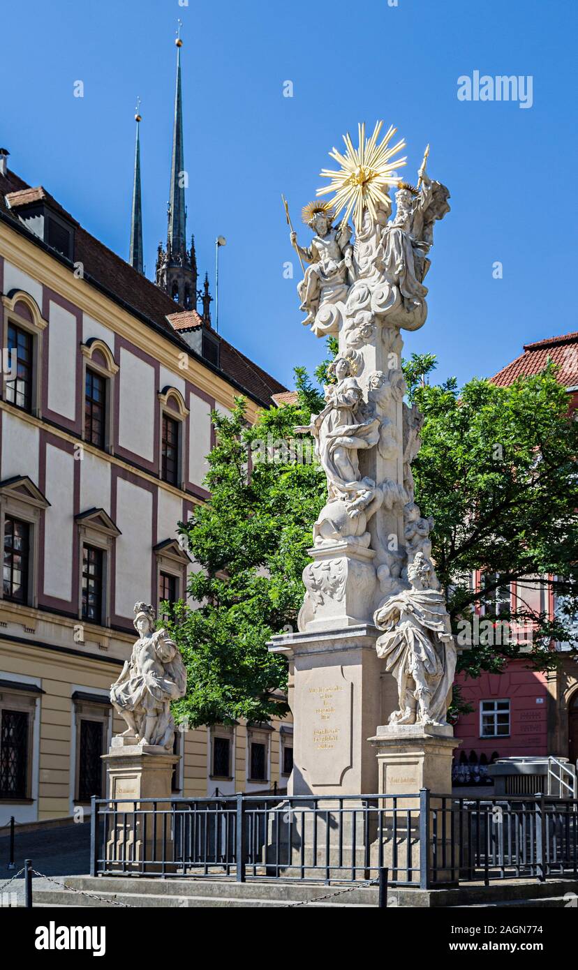 Monument commémoratif, Brno, République Tchèque, Europe Banque D'Images