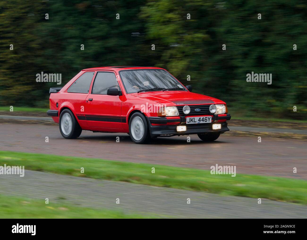 1983 Mark 3 Ford Escort RS1600i rétro Hot Hatch voiture Banque D'Images