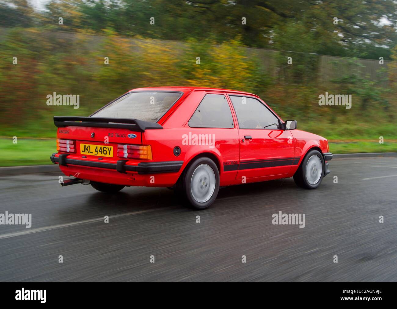 1983 Mark 3 Ford Escort RS1600i rétro Hot Hatch voiture Banque D'Images