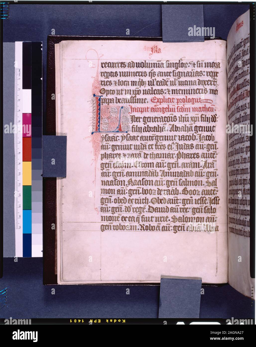 Dans la liste de Ricci, Seymour, recensement des manuscrits du Moyen Âge et de la Renaissance dans les États-Unis et le Canada. New York. N.Y. : H.W. Wilson, 1935 ; et garanti, New York, N.Y. : Bibliographical Society of America, 1962. Actionnariat : Duc de Sussex ; sa vente (1844) de J. Wilks ; sa vente (1847) à Lilly. C.J. Vente Spence (1906) ; vente par Sotheby à Quaritch (1911). Wilberforce a obtenue de Eames N. F. McGirr, qui l'a acheté à partir de 1926 W. M. Voynich. Léguée par Eames en 1940. De Ricci, 2314. De Ricci, supplément, 329. Tableau par M. G.B. Guest. Remarque Dans ms par A.I. Doyle,1980 ; ouverture de Matt Banque D'Images