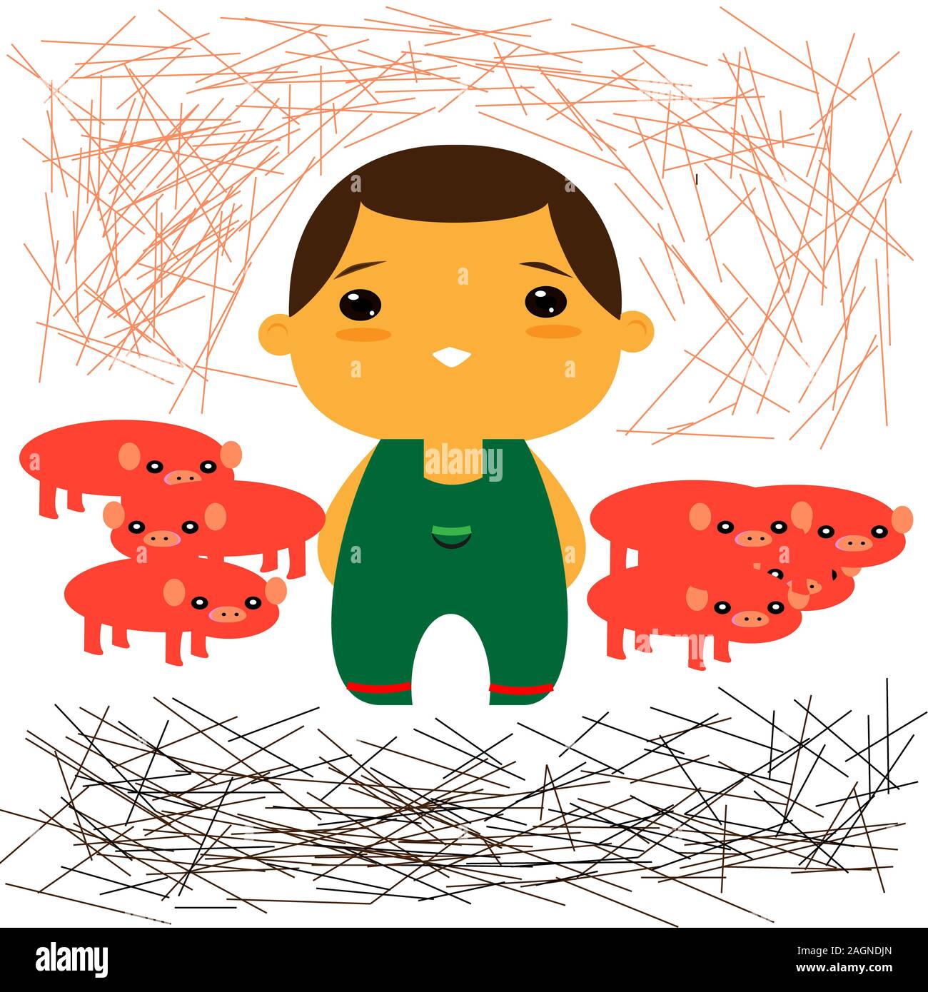 Baby Boy vector Banque D'Images